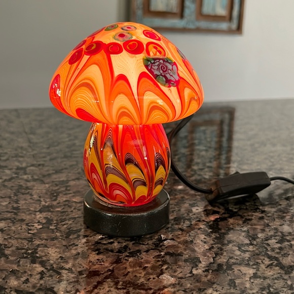 Other - Hand blow. Glass mushroom mini light